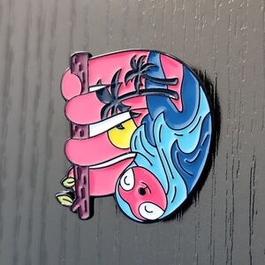 Ocean Sunset Sloth Enamel Pin
